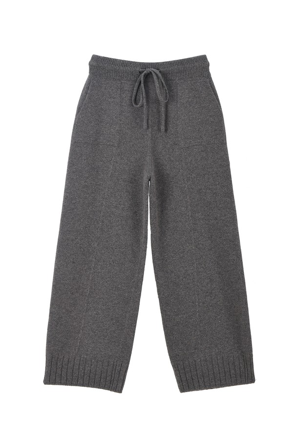 RENEJ - 롱/미디팬츠 - String Pocket Wool Pants