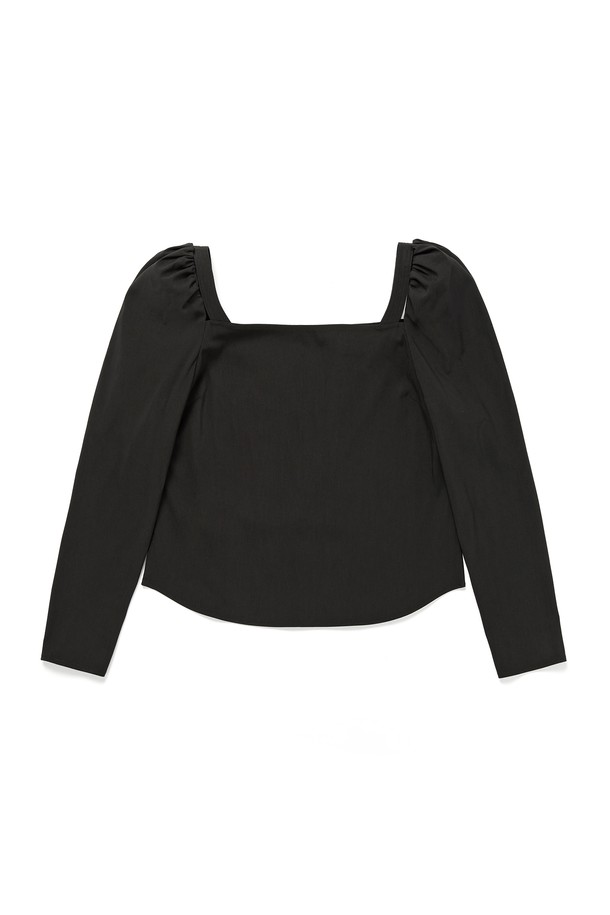 RENEJ - 블라우스 - Puff Sleeve Square Blouse