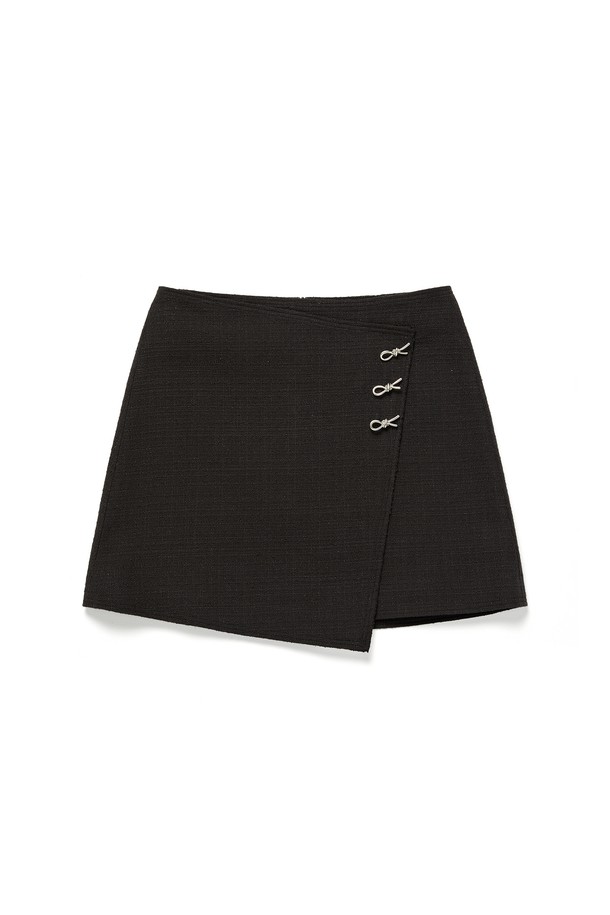 RENEJ - 미니스커트 - Tweed Wrap Mini Skirt