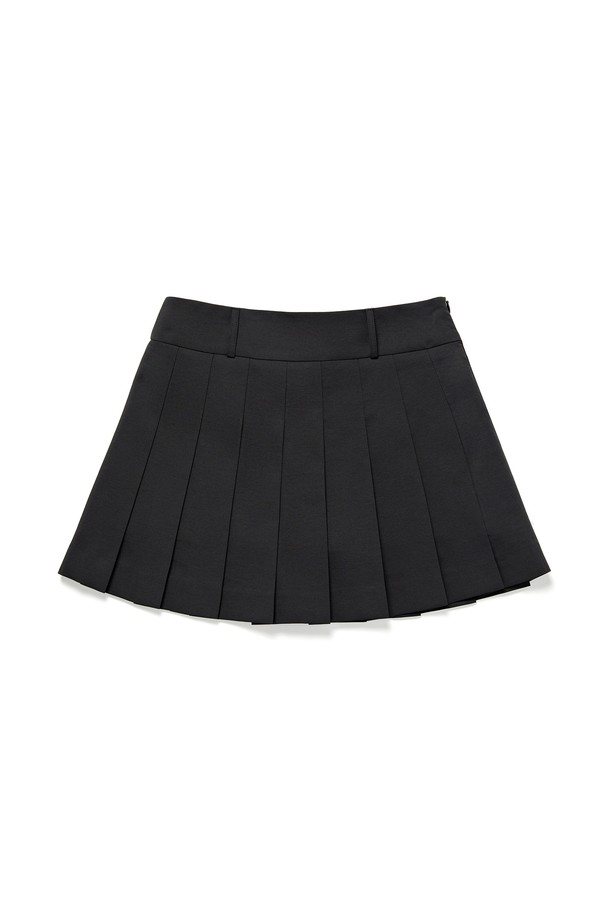 RENEJ - 미니스커트 - Classic Belted Pleats Skirt