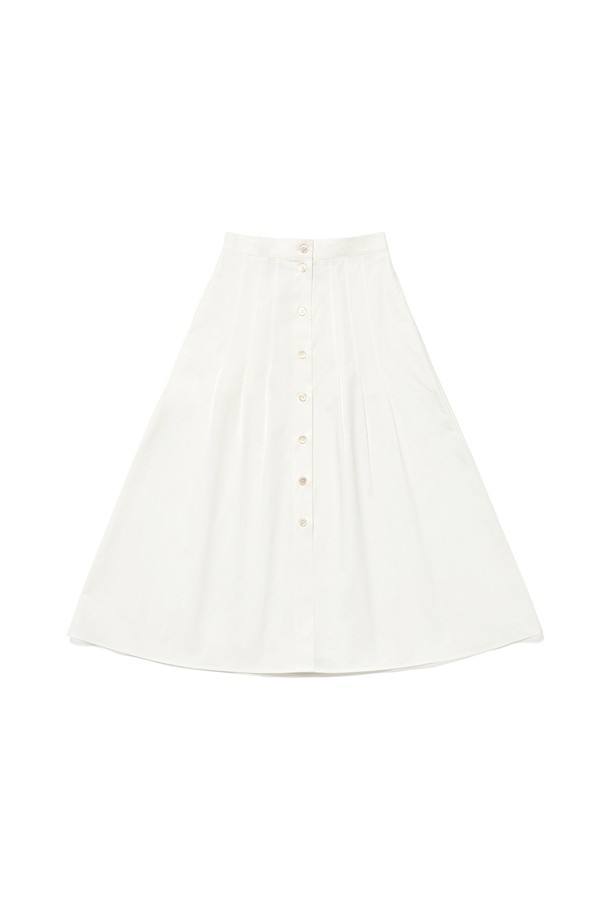 RENEJ - 롱스커트 - A Line Button Skirt