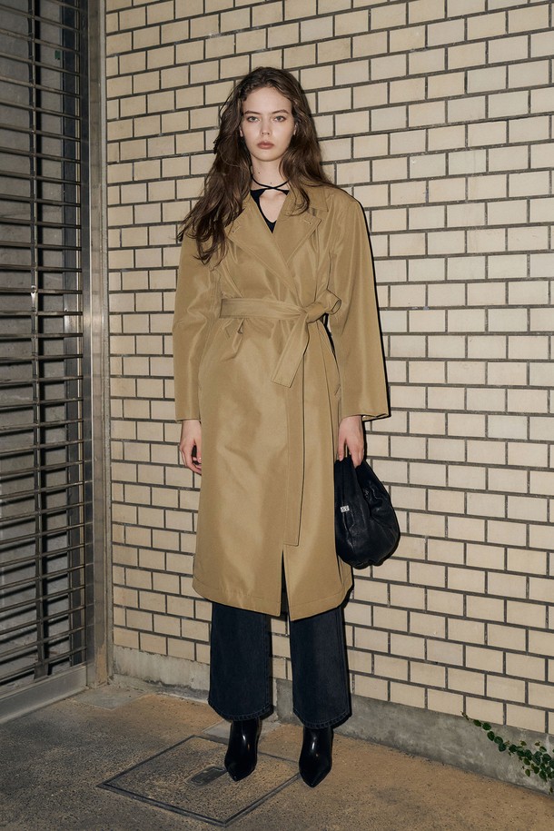 RENEJ - 코트 - Belted Trench Coat