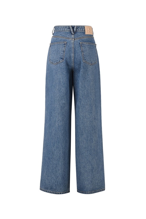 RENEJ - 데님 - MOD WIDE DENIM PANTS