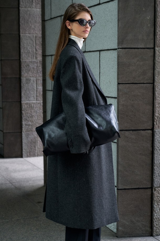 RENEJ - 가디건 - Twill Double Long Coat