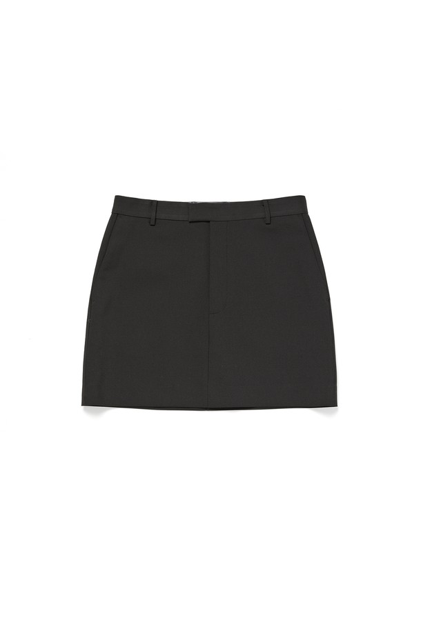 RENEJ - 미니스커트 - Hidden Button Mini Skirt