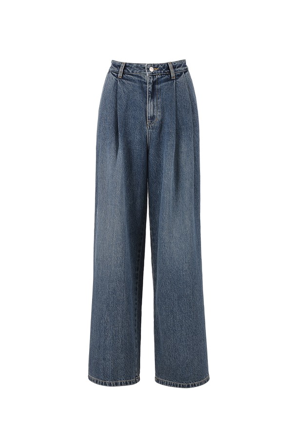 RENEJ - 데님 - RELL TWO TUCK DENIM PANTS