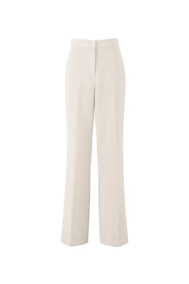 RENEJ - 롱/미디팬츠 - Classic Wide Wool Pants