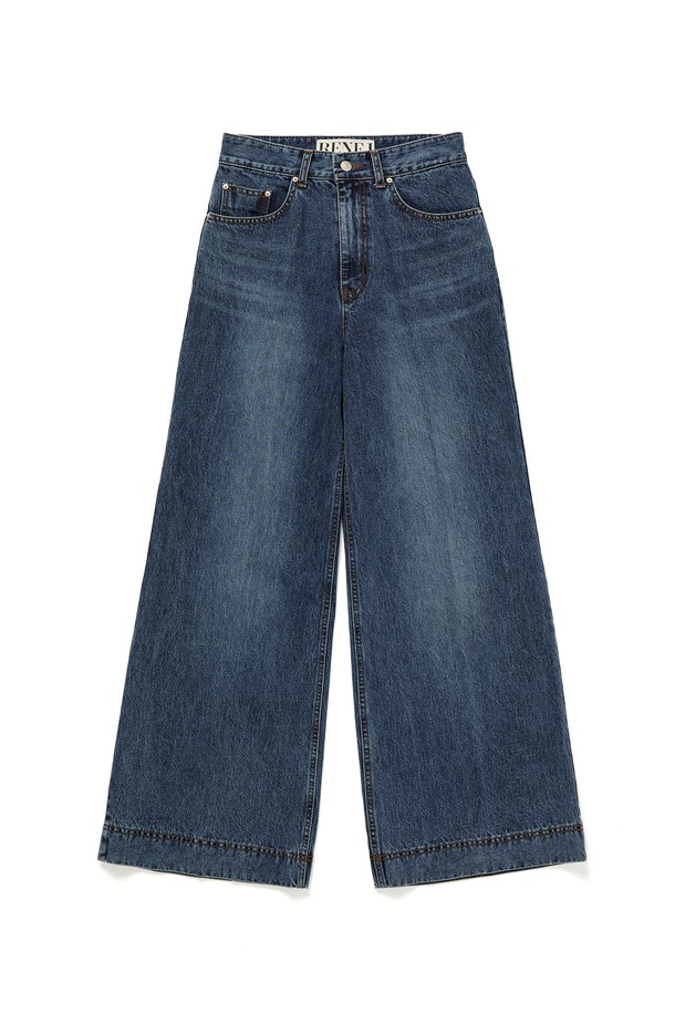 RENEJ - 데님 - Wide Denim Pants