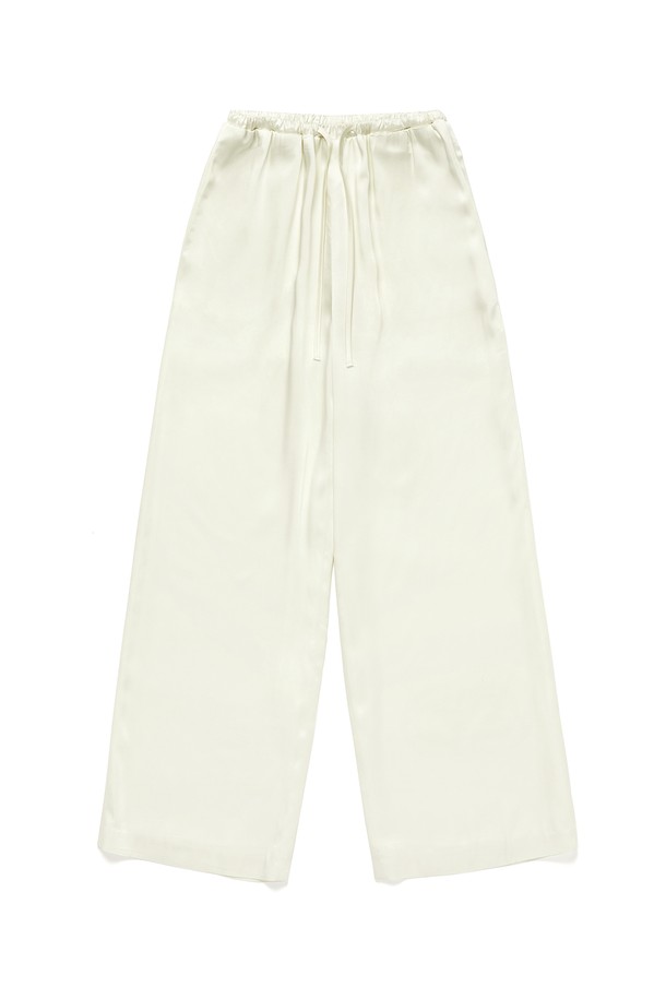 RENEJ - 롱/미디팬츠 - Satin Banding Pants