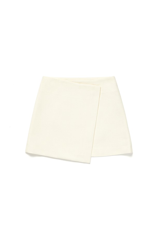 RENEJ - 미니스커트 - Pleats Wrap Mini Skirt