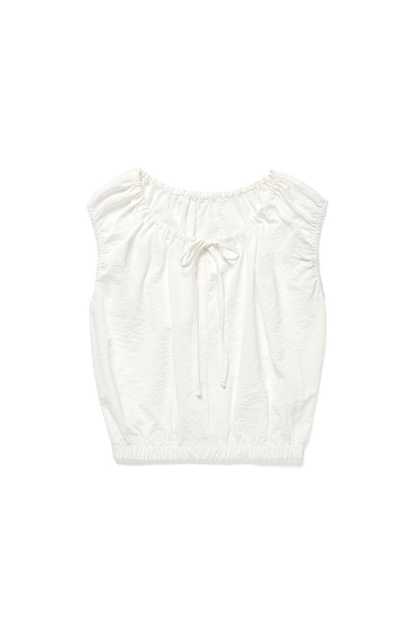 RENEJ - 블라우스 - Volume Ribbon Blouse