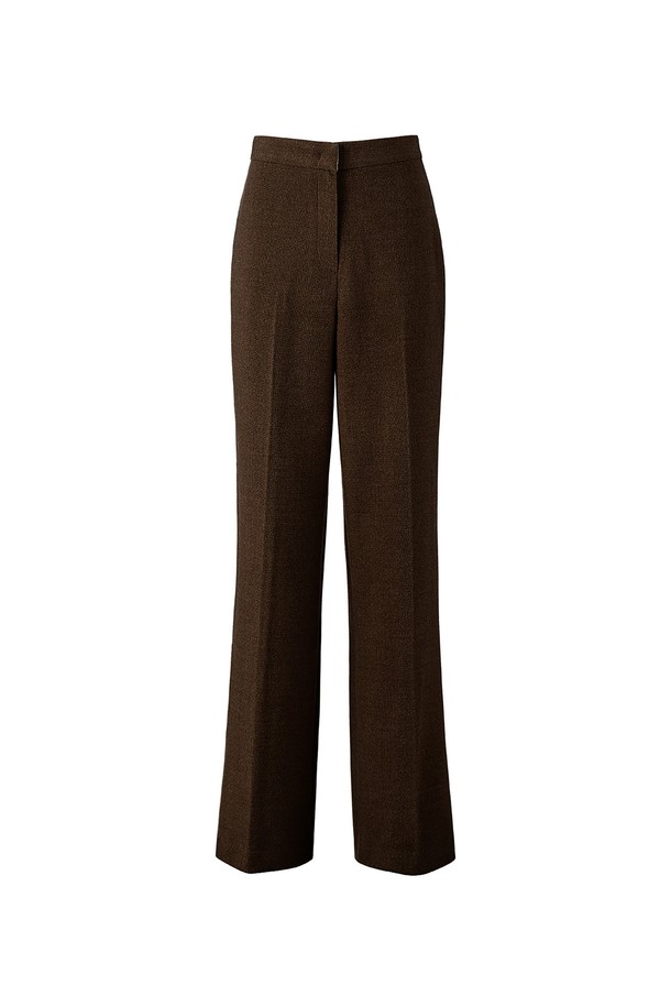 RENEJ - 롱/미디팬츠 - Classic Wide Wool Pants