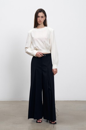 Pleated Wide Trousers