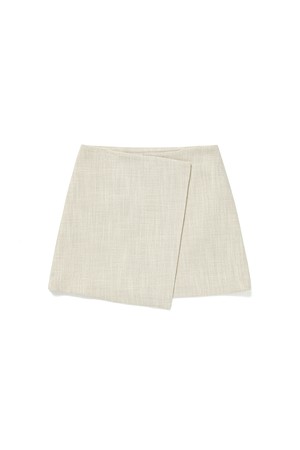 Pleats Wrap Mini Skirt