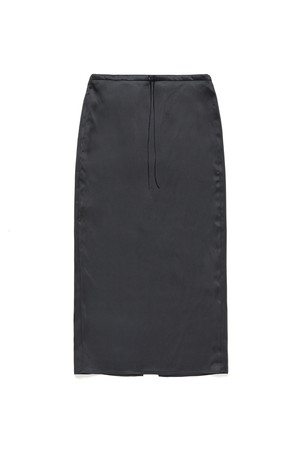 String Satin Long Skirt