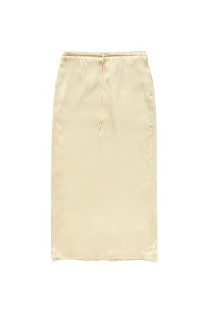 String Satin Long Skirt