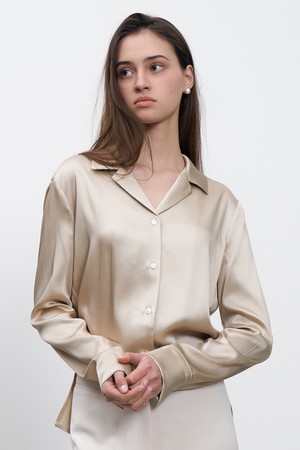 Collar Satin Blouse