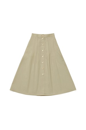 A Line Button Skirt