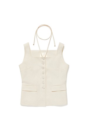 Classic Linen Sleeveless Vest