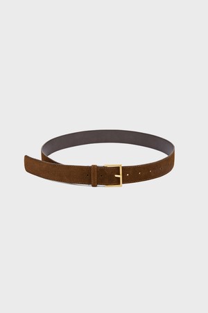 Slim Square Suede Belt