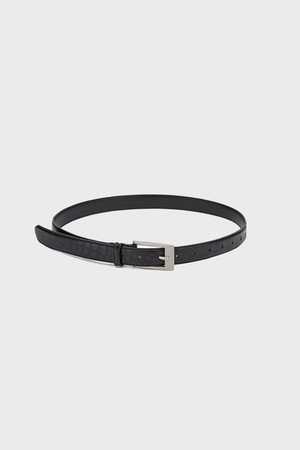 Wide Buckle Leather Belt