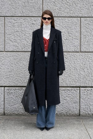 Alpaca Tailored Oversize Long Coat