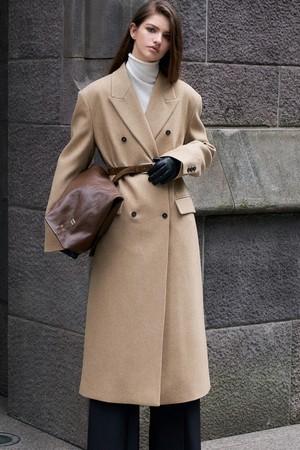 Twill Double Long Coat