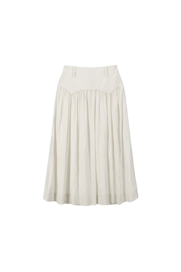 와이드 플레어 롱 스커트

**Windy Flare Long Skirt(와이드 플레어 롱 스커트)**는 여성스러운 실루엣을 연출하는 롱 스커트입니다. 레이온과 나일론 혼방 소재로 제작되어 얇고 뻣뻣한 촉감과 함께 봄, 여름, 가을 시즌에 착용하기 좋습니다. 허리 상단의 곡선 디테일과 하단의 개더링 디테일이 플레어 라인을 더욱 풍성하게 만들어 볼륨감 있는 스타일을 완성합니다. 안감이 있어 비침 걱정 없이 편안하게 착용 가능하며, 신축성이 있어 활동성을 높였습니다. 데이트룩, 카페룩, 모임룩 등 다양한 TPO에 클래식, 미니멀, 로맨틱 스타일로 연출해보세요.
