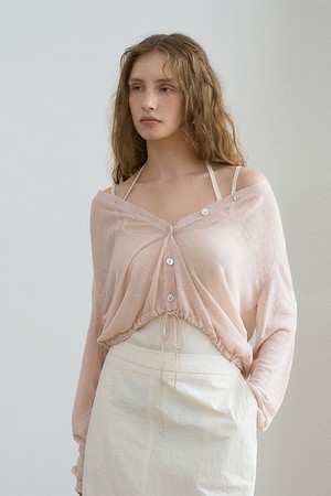 Linen New String Cardigan