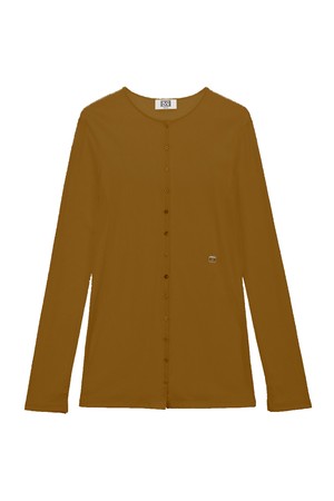 Boucle Button Long Cardigan