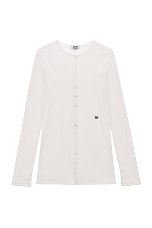 Boucle Button Long Cardigan