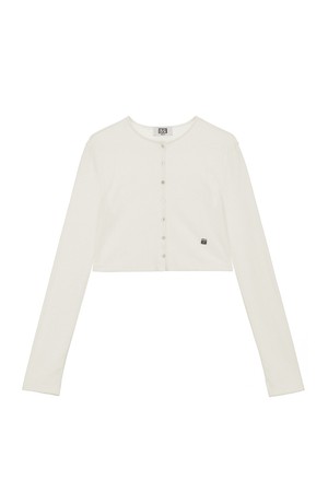 Boucle Button Short Cardigan