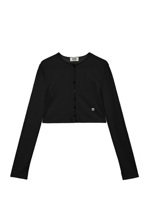 Boucle Button Short Cardigan