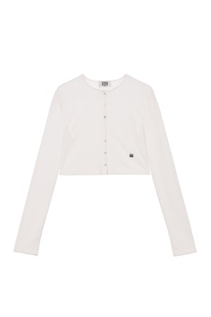 Boucle Button Short Cardigan