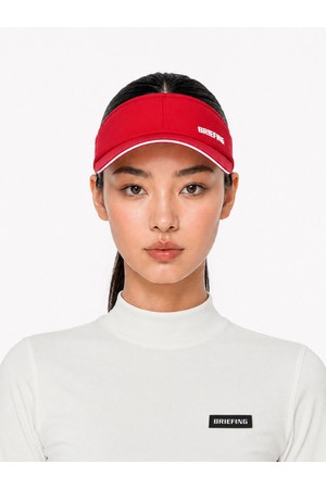 뉴 여자 스몰로고 와이드 바이저_레드