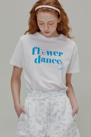 Flower Dance Short-Sleeved T-Shirt_White