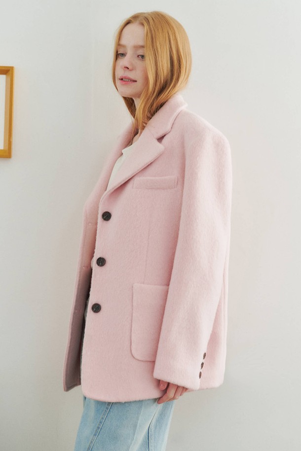 OPENING SUNSHINE - 자켓 - Suri alpaca Overfit Blazer_Pink