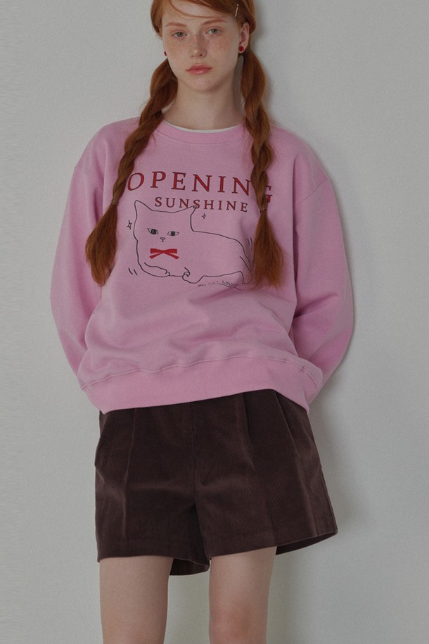 OPENING SUNSHINE - 쇼트팬츠 - [리퍼브]Corduroy Two-tuck Shorts_Brown