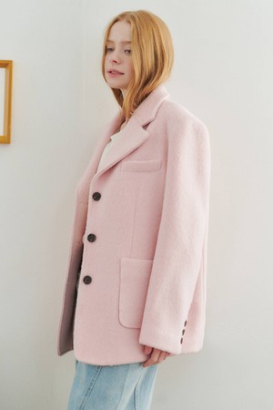 Suri alpaca Overfit Blazer_Pink