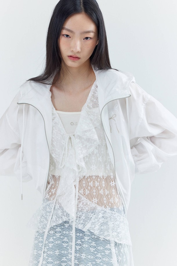 OPENING SUNSHINE - 민소매 원피스 - Ruffle Lace Layered Dress_White