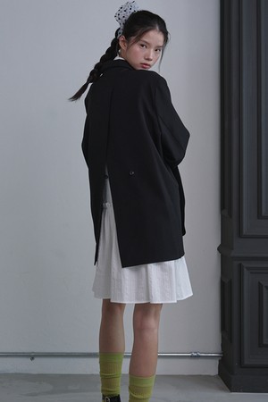 [리퍼브] Over-fit Back-slit Blazer_Black