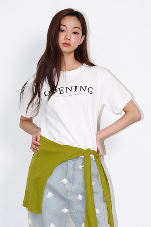 Logo Short-sleeved Cropped T-shirt White