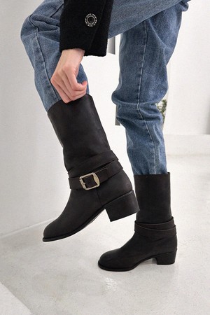 [AWESOME DEW]Vintage 2way Biker Boots_ADS459