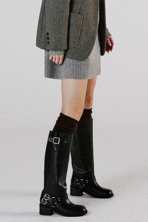 [AWESOME DEW] Modadew Biker Long Boots_ADS457