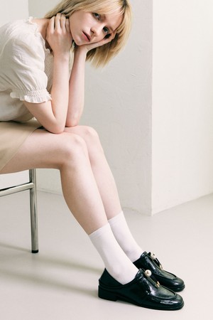[리퍼브 상품]Glossy Perla Loafer_ADS465_3cm