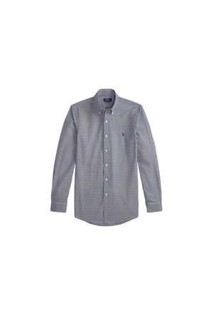 폴로 랄프 로렌 커스텀핏 플래드 스트레치 포플린 셔츠 MNPOWOV16824700_NAVY-a