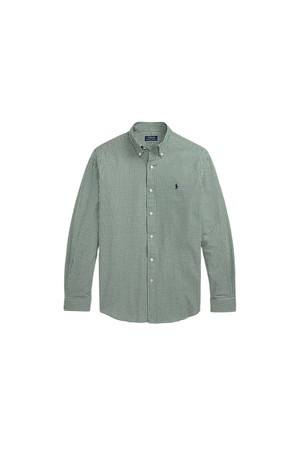 폴로 랄프 로렌 커스텀핏 플래드 스트레치 포플린 셔츠 MNPOWOV16824691_GREEN-a
