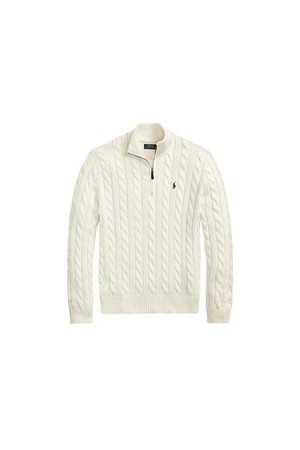 폴로 랄프 로렌 케이블 니트 코튼 쿼터 지퍼 스웨터 MNPOSWE16820913_BEIGE-a