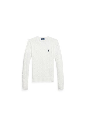 폴로 랄프 로렌 케이블 니트 코튼 크루넥 스웨터 WMPOSWENC021330_WHITE-a