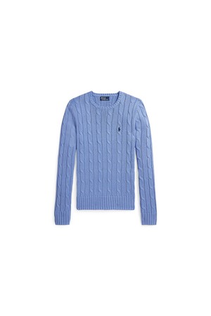폴로 랄프 로렌 케이블 니트 코튼 크루넥 스웨터 WMPOSWENC021223_BLUE-a
